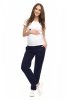 MijaCulture Casual maternity trousers Hanna M009 navy blue